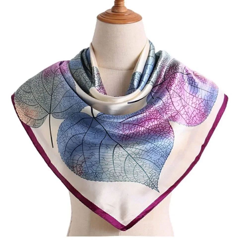 Painted leaf Silky Scarf